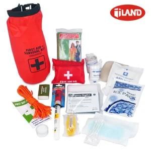 Ilandsafety Emergency Preparedness Waterproof Dry Bag First Aid &amp; Survival Kit