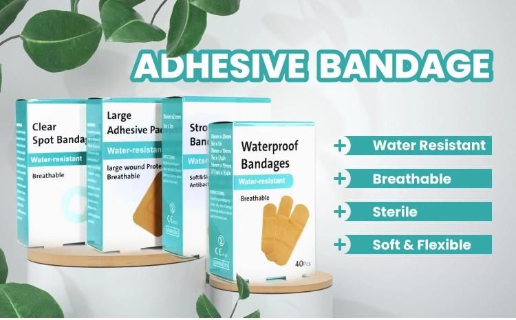 Custom Logo Waterproof Skin Color Sport Medical Hemostatic Plaster Band-Aid