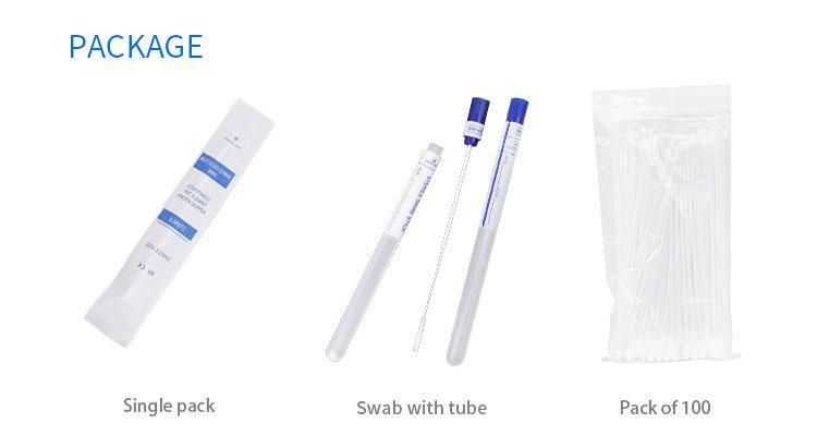 Various Good Quality Medical Cotton Long Single Tip Swab Disposables