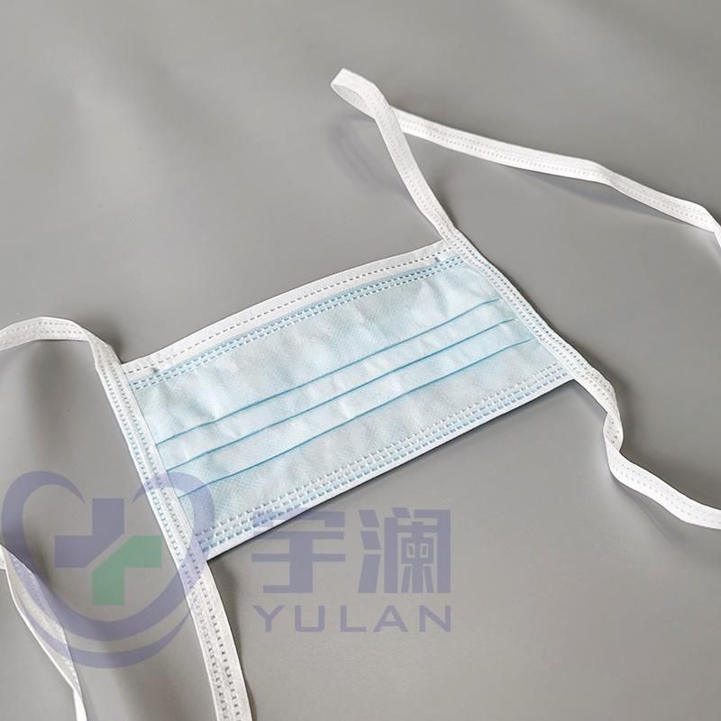 Disposable Medical Nonwoven Face Mask Surgical Face Mask with Tie on Type II