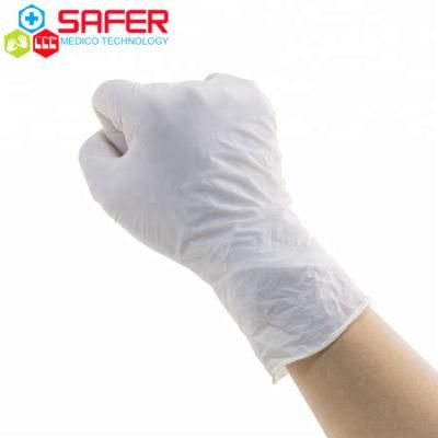 Malaysia White Nitrile Gloves Powder Free