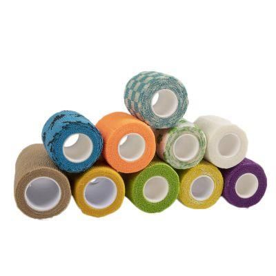 Colorful Custom Sports Bulk Athletic Ankle Support Self Adhesive Knee Bandage Hand Bandage