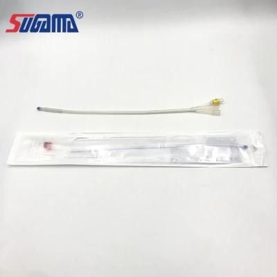 Medical 2 Way Transparent Foley Silicone Balloon Catheter
