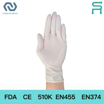 FDA CE 510K En455 Disposable Latex Medical Examination Gloves