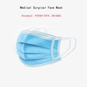 Disposable Medical Nonwoven Face Mask Surgical Face Mask 3-Ply Manufacturer Wholesale.