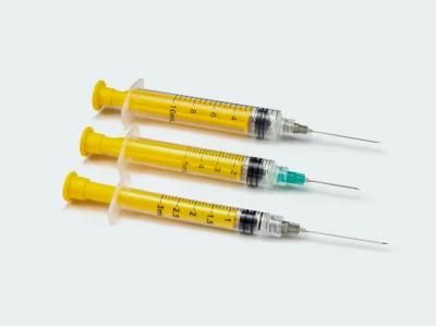 Medical Device Sterile Disposable Safety Syringe with Retractable Needle