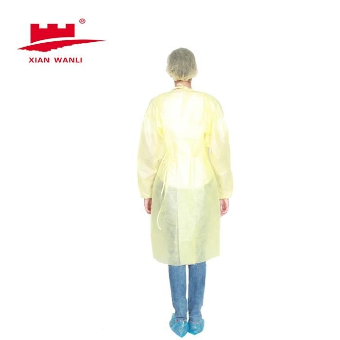 Disposable Protective AAMI Level 1 2 3 Nonwoven Fabric Fluid Resistant Isolation Gown