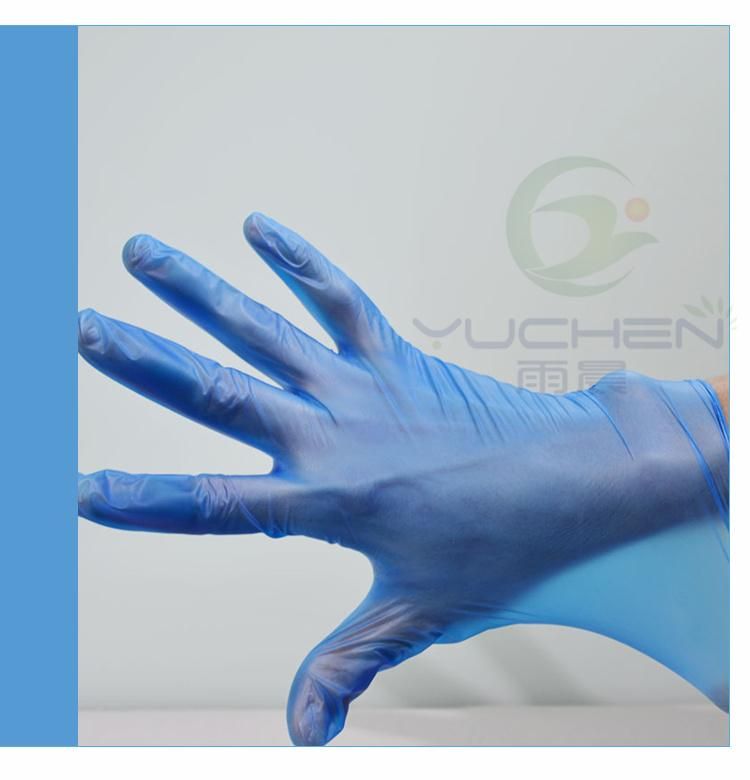 Disposable Clear or Blue Vinyl Gloves PVC Gloves Powdered or Powder Free for for Kitchen and Cleaning Room