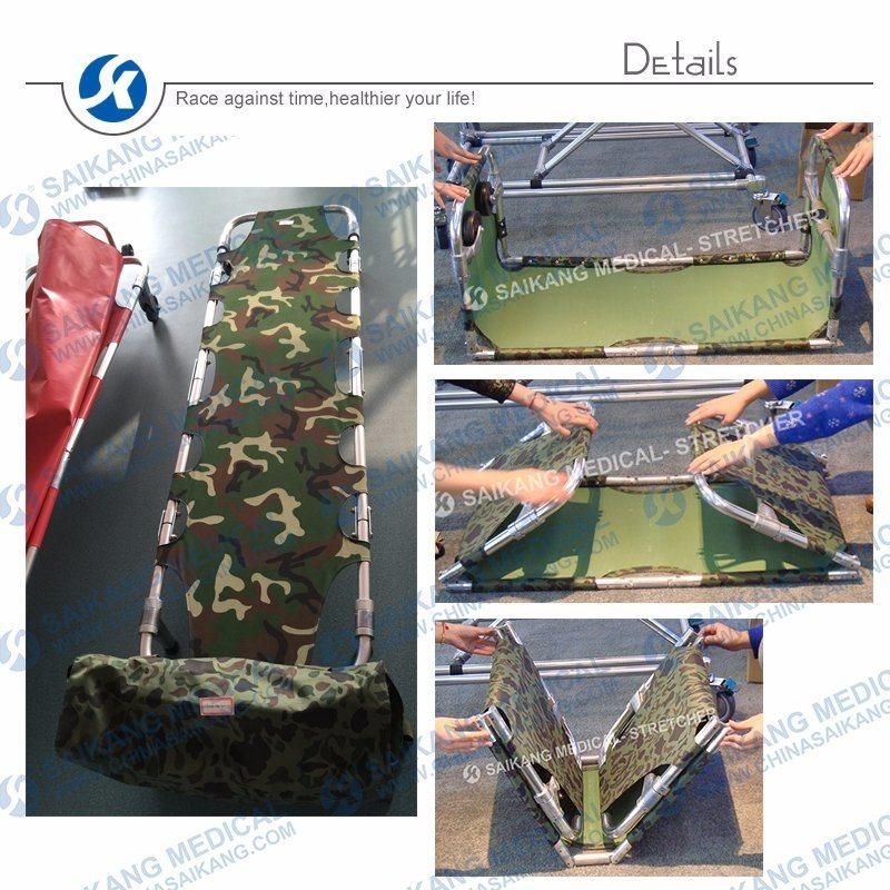 Heavy Duty Aluminum Alloy Military Folding Stretcher