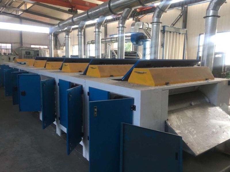Cotton Waste Recycling Machine with Six Rollers for Spinning