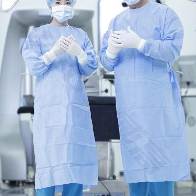 Anti-Pathogens Sterile Disposable Surgical Reinforced Surgical Gown