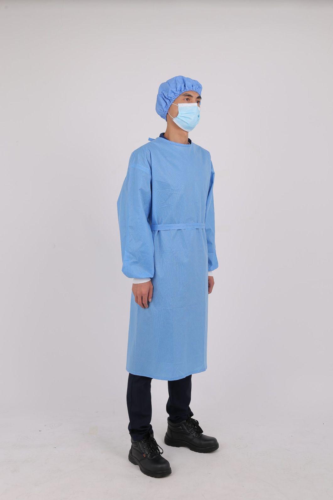 Ultrasonic Pressing Non Woven Disposable Isolation Protective Coveralls