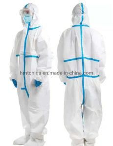 Certificated Disposable Protective Non-Woven Coveral Overal Clothing for Nurse