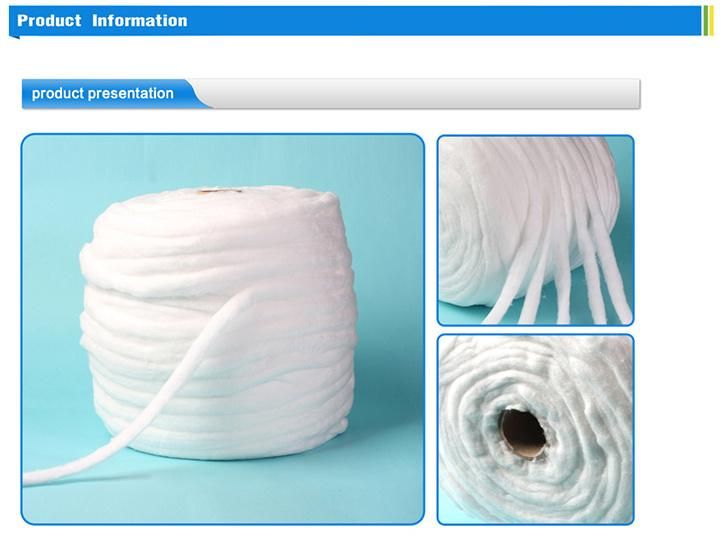 FDA Ce ISO Medical Supply Cotton Sliver Coil