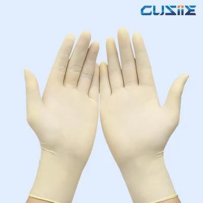 in Stock Disposable Latex Glove Medical Examination Gloves Factory with CE and FDA Disposable Latex Glove