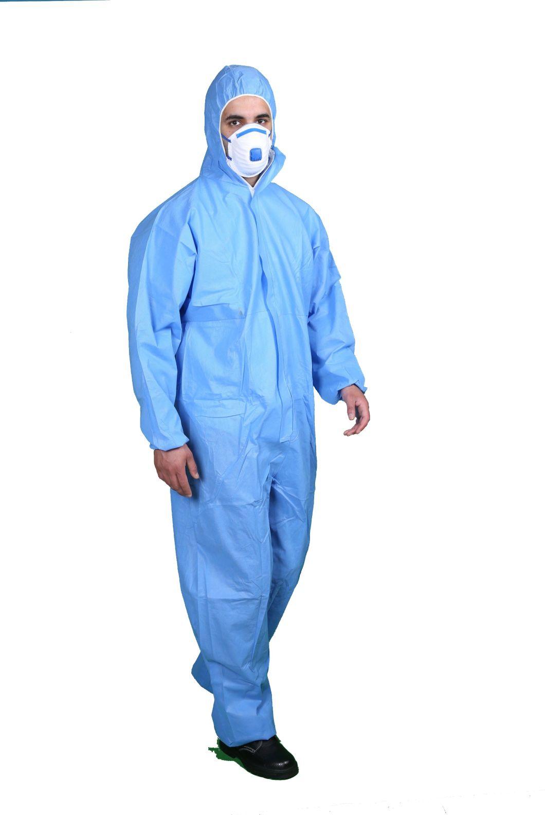 Disposable Hooded Light Weight SMS Tyvek Overoll