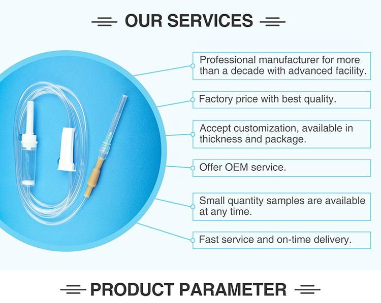 Precision Filter Disposable Infusion Set IV Set with Burette