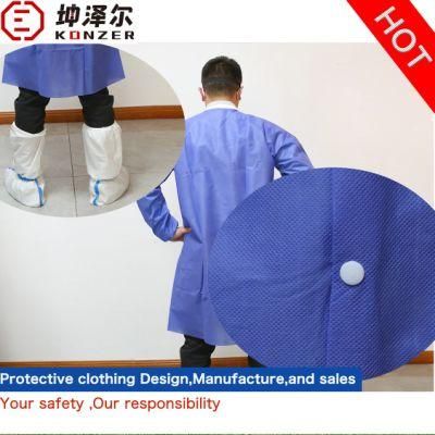 Spunbond Coated Breathable File Microporous Film Wholesale Disposable Coverall Gowns