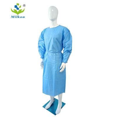 Knitted Cuffs Hospital AAMI Standard Level 1/2/3 Non Woven Medical Disposable Isolation Surgical Gowns