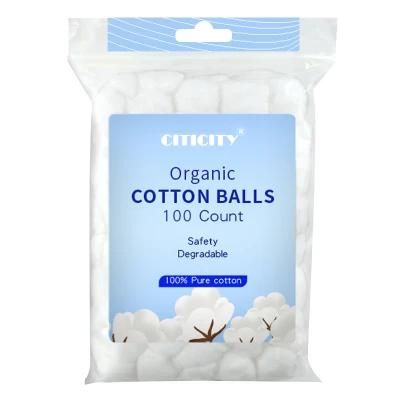 Medical Disposable Wound Dressing High Absorbent White Sterile Cotton Wool Ball