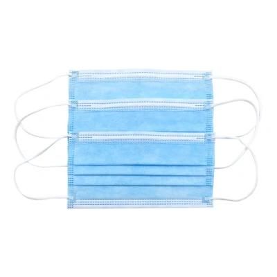 Non Woven Wholesale Hypoallergenic Waterproof Pleated Protective Earloop Face Mask Disposable