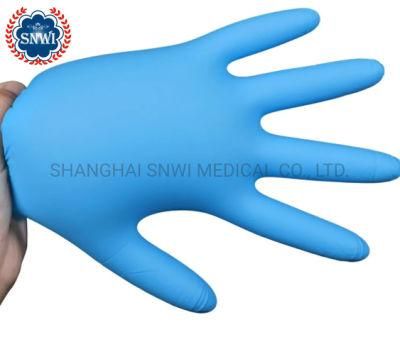 China Medical Wholesale Powder Free Medical Surgical Hand Gloves Blue