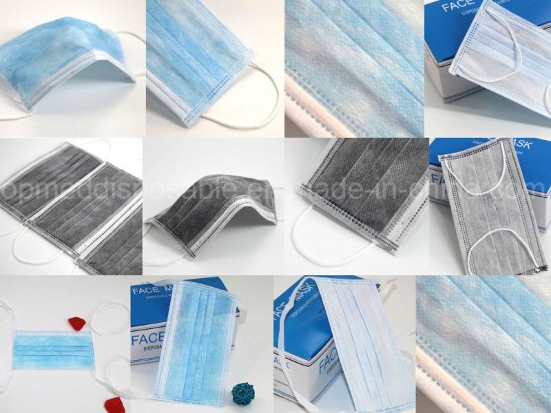 Disposable Non-Woven Surgical Face Mask with Tie on 3-Ply