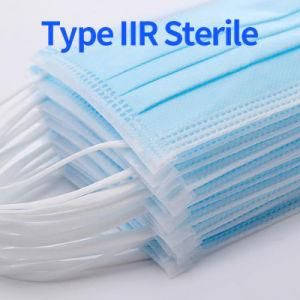 Sterile Type Iir Level 3 Manufacturers Melt-Blown Fabric SSS Non-Woven Fabric 3-Ply Disposable Surgical Mask En14683 Yy 0469-2011