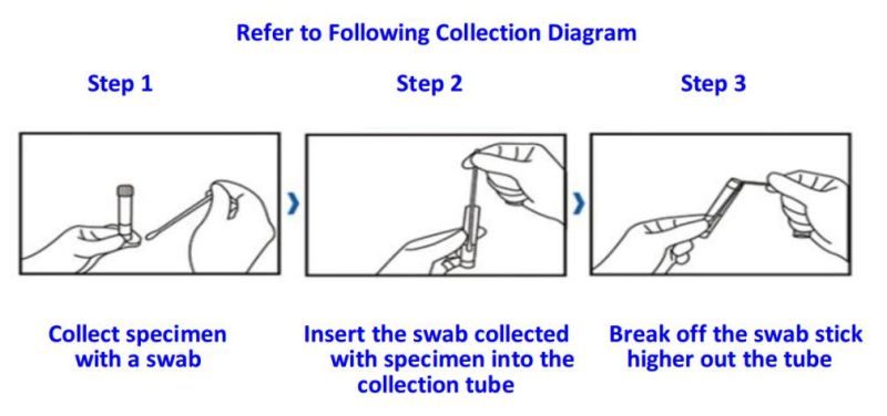 Medical Swab with Tube Nylon Flocked for Virtal Test