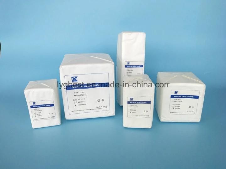Medical Products Raw Cotton Gauze Swab with ISO Certificate