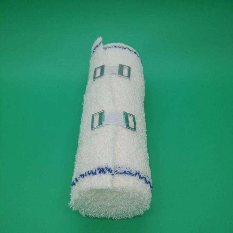 Cotton Elastic Crepe Bandage Latex Free 100% Cotton Yarn