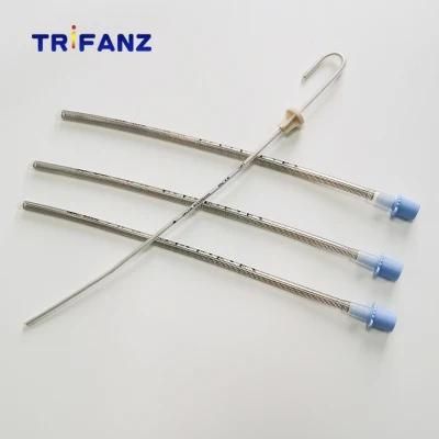Disposable Medical Reinforced Silicone Endotracheal Tube Without Cuff