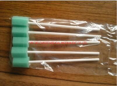 Disposable Oral Sponge Stick Medical Grade Sponge, Food Grade Glue & Stick