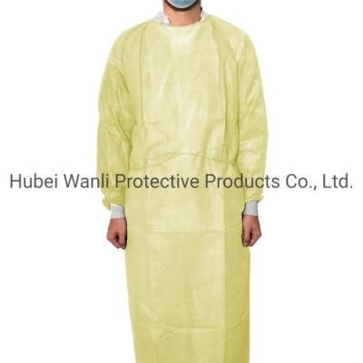 Disposable Half Laminated Gown Waterproof Coat in Hospital