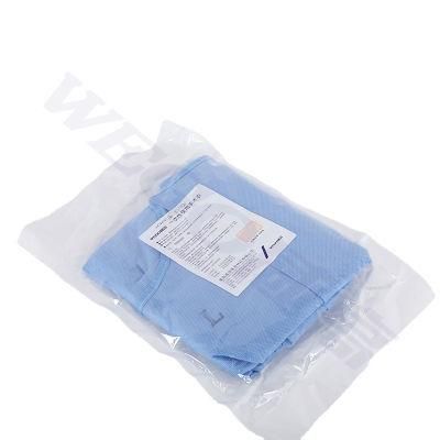 Waterproof Hospital Blue Isolation Gown Level 2 Disposable Surgical Gowns