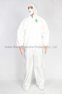 Chemical Industry Safety Clothing Type 5 6 Disposable Full-Body Protection Coverall