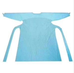 Medical Plastic Blue CPE Gown Disposable Waterproof CPE Isolation Gowns