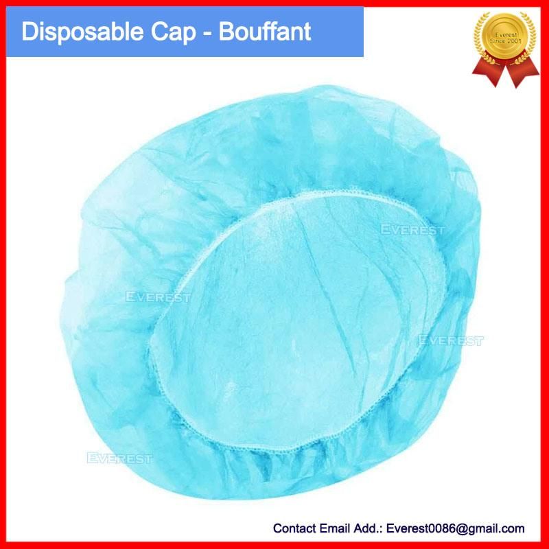 Disposable Non Woven Hair Net Mob Clip Caps Disposable Detectable Clip Cap Bouffant Cap