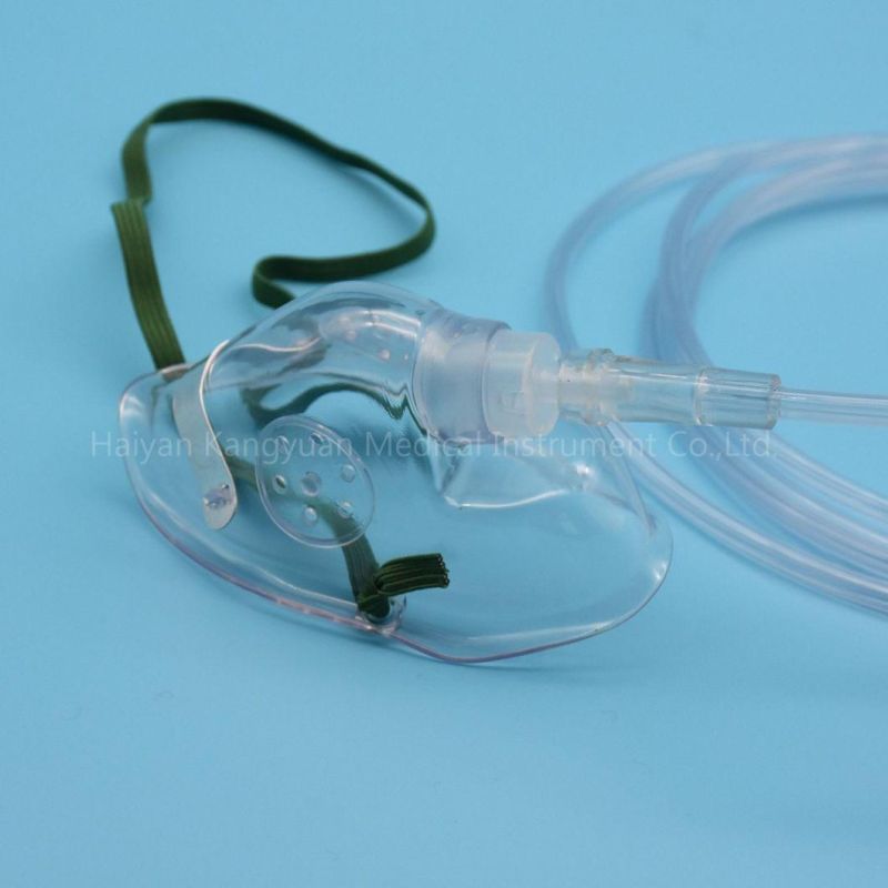 Disposable Oxygen Mask with Connecting Tube Size S M L XL