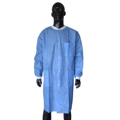 Nonwoven Lab Coat Medical Working Gown Hospital Uniform