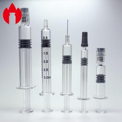 Glass Syringe with Cap 1ml 2ml 3ml 5ml