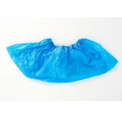 Machine Made Diposable CPE PE High Quality Lightweight Plastic Waterproof Shoe Covers