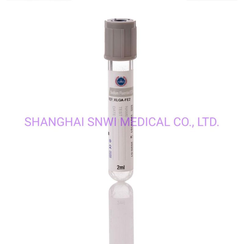 Disposable Medical Supplies Purple Cap Vacuum Pet or Glass EDTA K2 K3 Blood Collection Tube with CE ISO Certificate