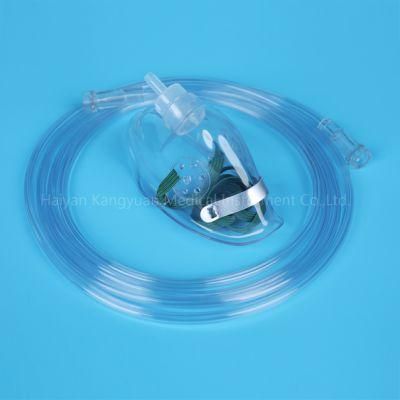Disposable Oxygen Mask with Connecting Tube Size S M L XL