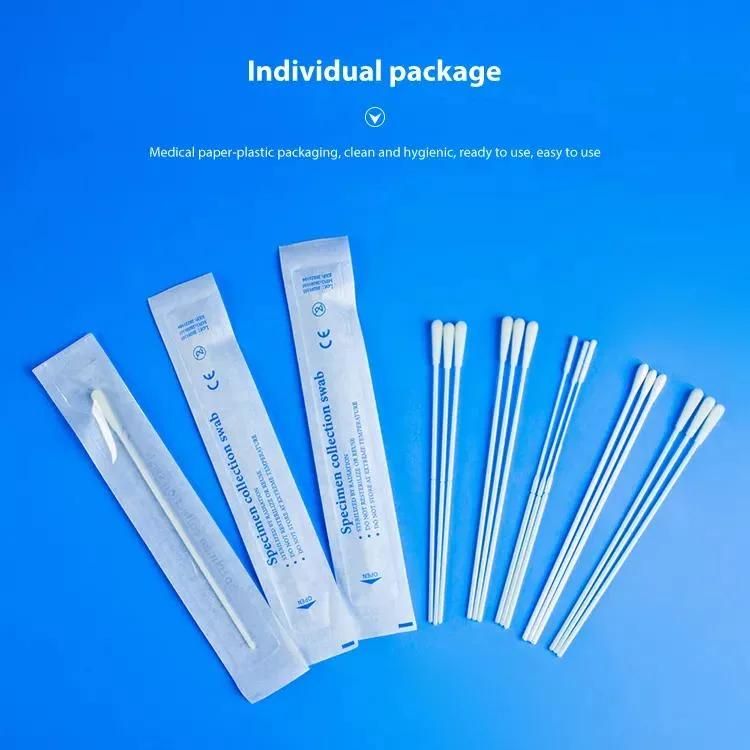 HD5 Flocked Nasal Swab Stick Foam Oral Throat Sampling Swab Nasopharyngeal Transportation Swab