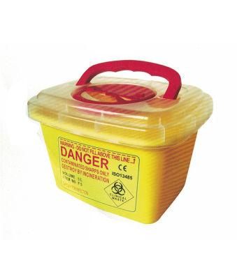 Kitchen Household Plastic Sharps Container Biohazard Needle Disposal Waste Box