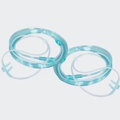 Nasal Etco2 Sampling Cannula Tube Colored Soft Nasal Oxygen Cannula/Tube for Patient