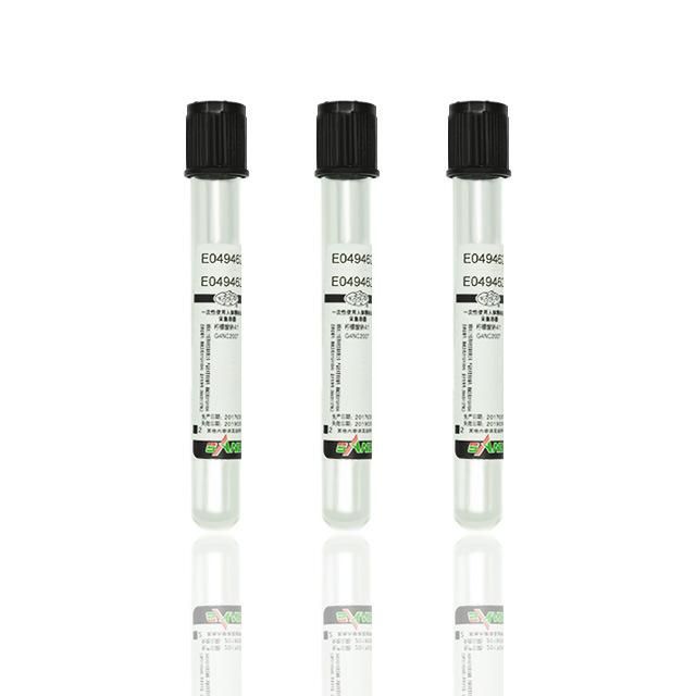 Vacuum Black Cap Blood Sodium Citrate ESR Tube