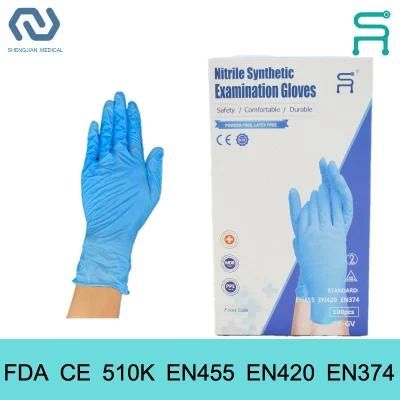 FDA CE Medico Grade Disposable Nitrile Blend Gloves