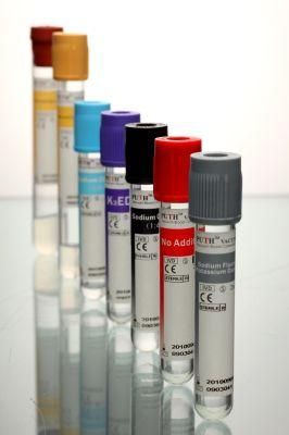 Vacuum Blood Collection Tube, Plastic or Glass with Different Colors, Ce and ISO 13458